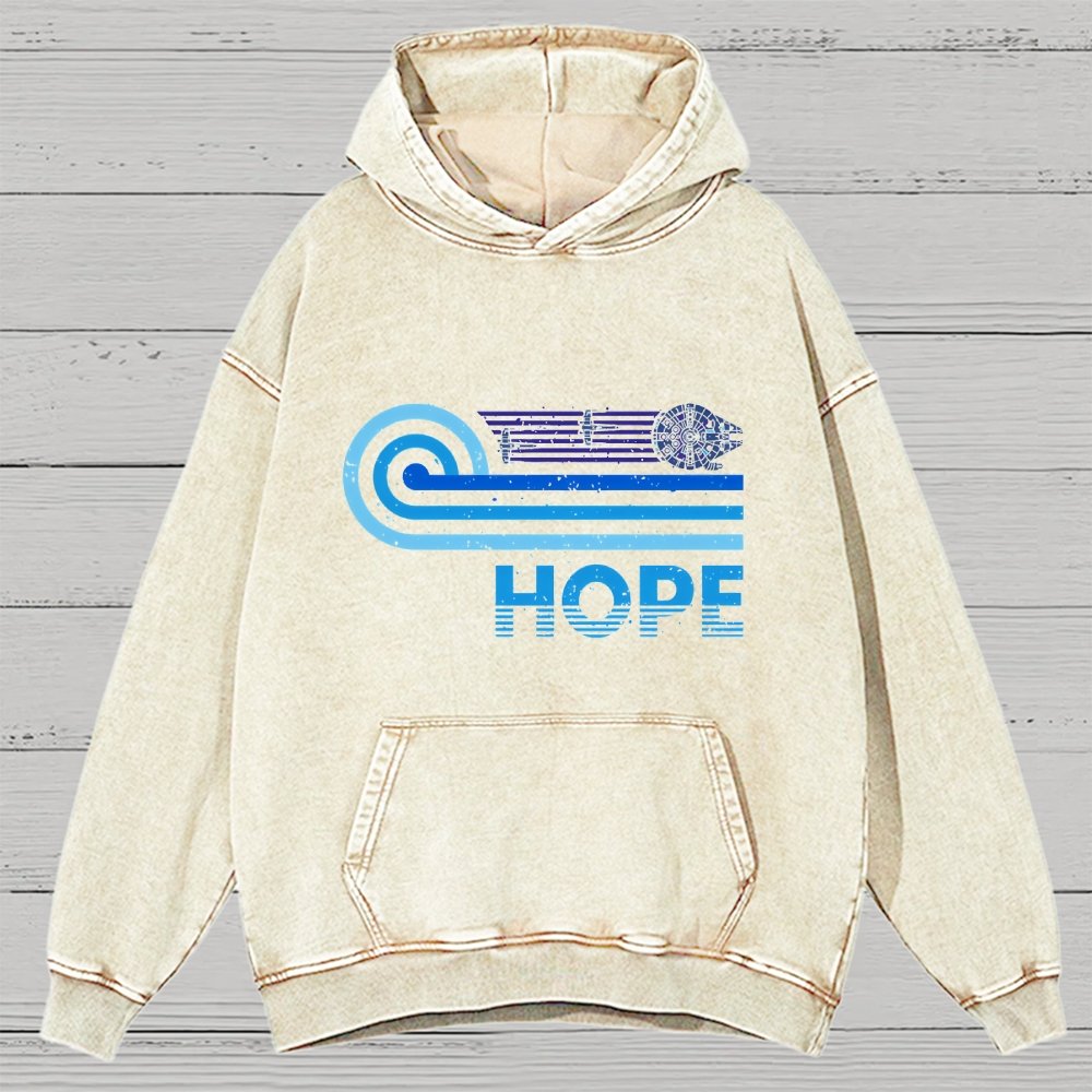 Retro Vintage Hope Vintage Distressed Hoodie
