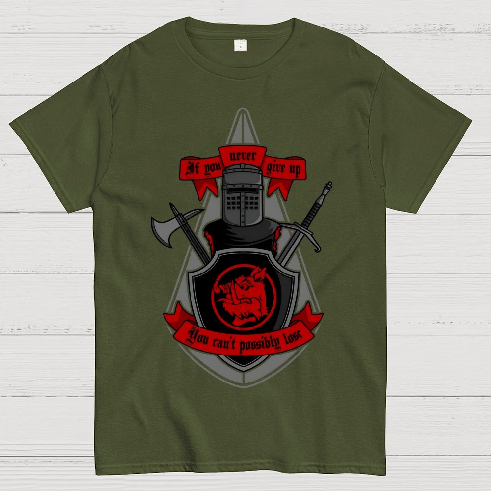 Never Give Up Geek T-Shirt