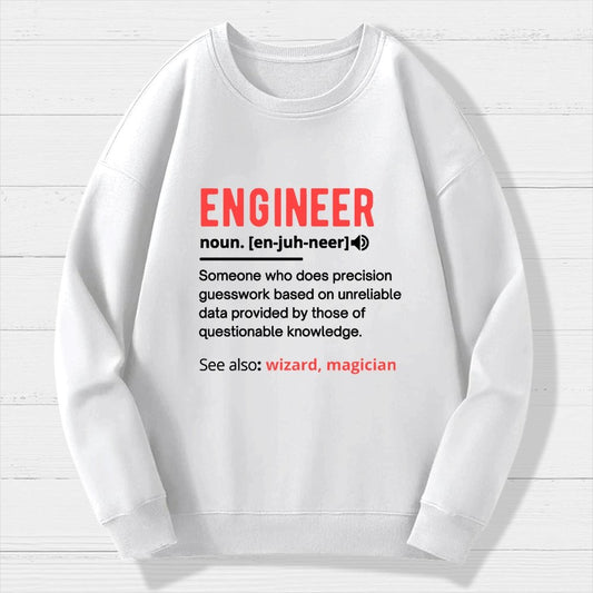 Engineer Definition Geek Cotton Sweatshirt
