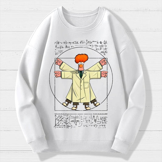 Vitruvian Puppet Geek Cotton Sweatshirt