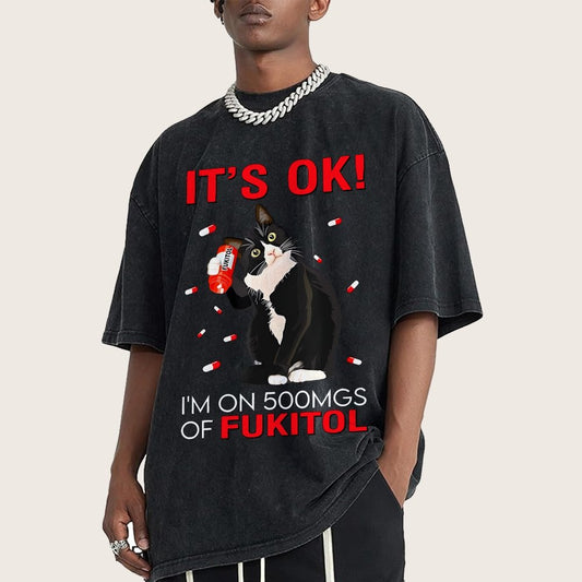 It's Ok Vintage Distressed T-shirt