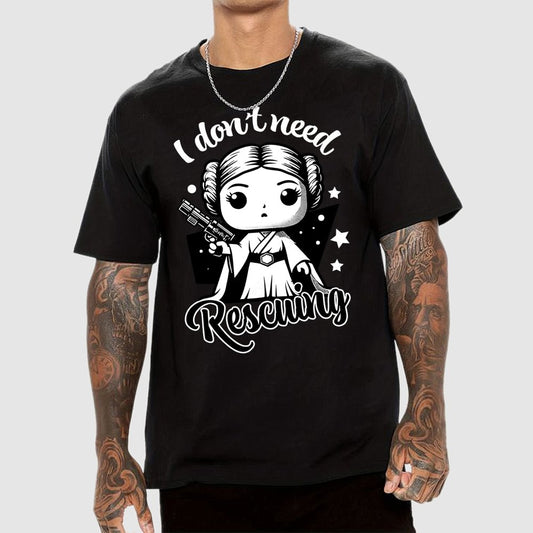 I Don't Need Rescuing Geek T-Shirt