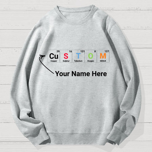 Funny Chemistry Geek Cotton Sweatshirt