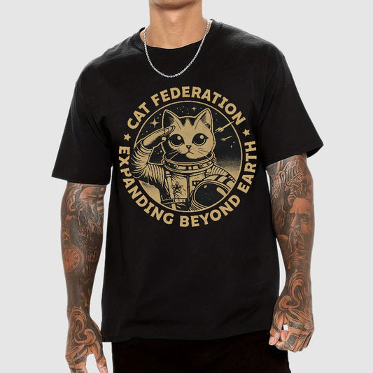 Universal Domination Cat Geek T-Shirt