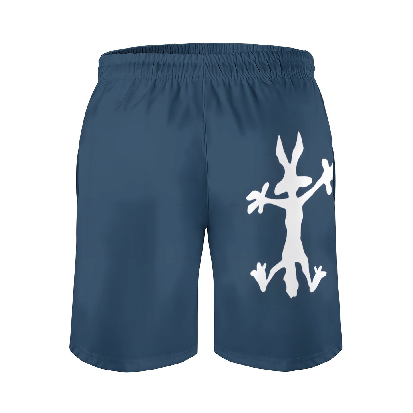 Coyote Splat Hitting Funny Cartoon Print Geek Shorts