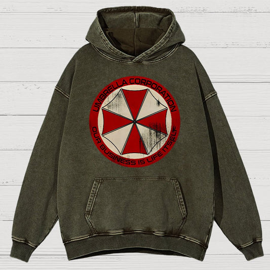 Our Business is Life Itself Vintage Distressed Hoodie