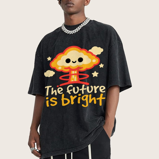 The Future Is Bright Vintage Distressed T-shirt