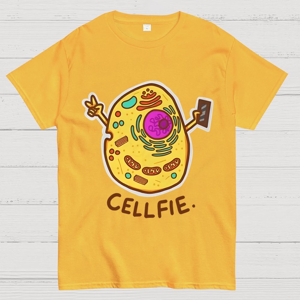 Biology pun Cell-Fie Unisex Geek T-Shirt
