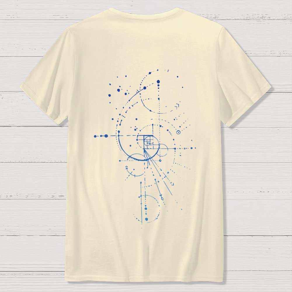 Fibonacci Nerdy Back Printing Geek T-Shirt