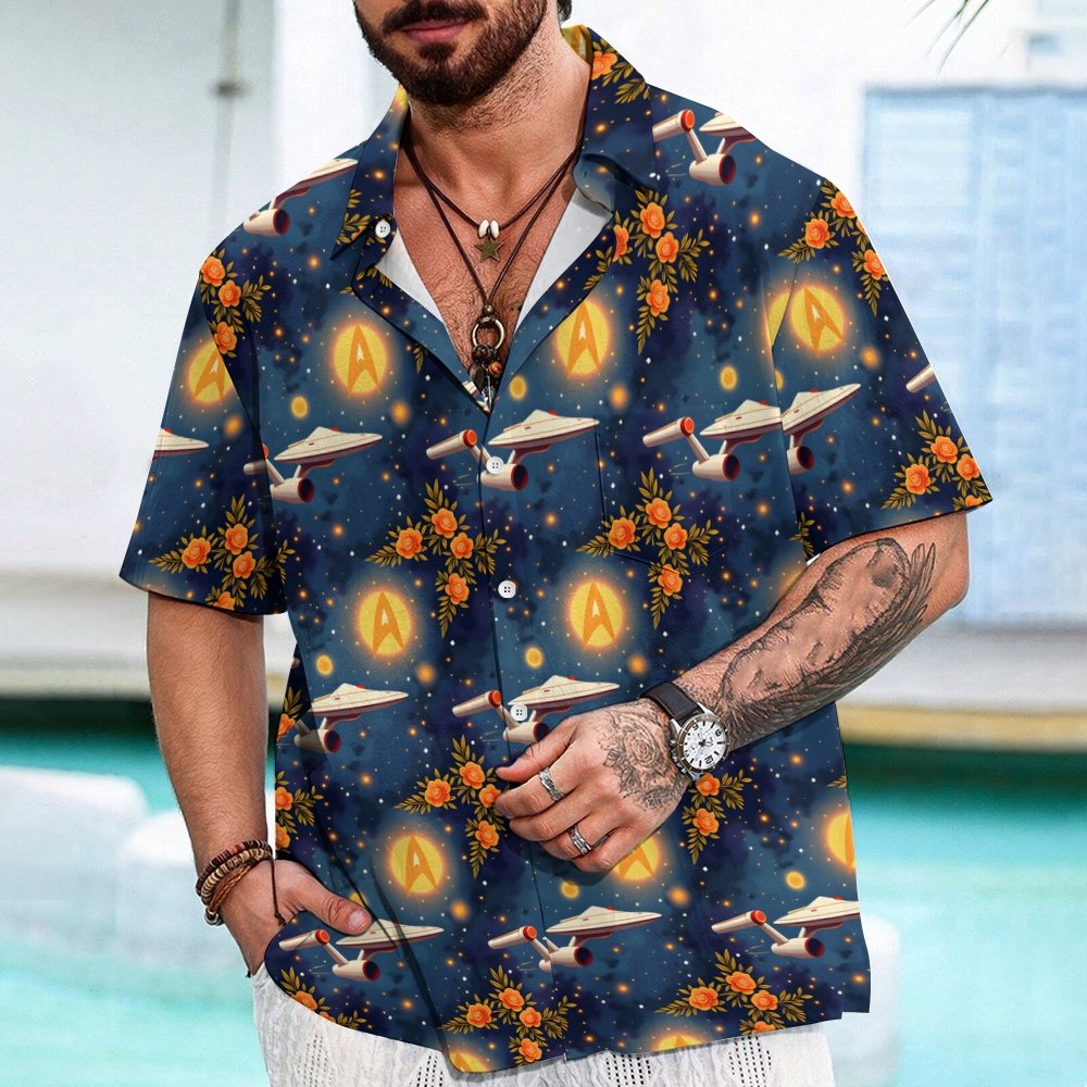 Flower Space Explorer Art Geek Hawaiian Shirt