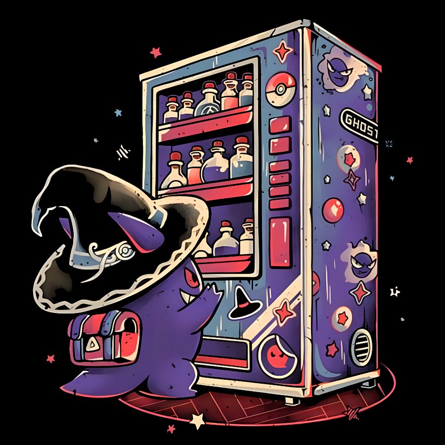 Ghost Vending Machine Geek T-Shirt