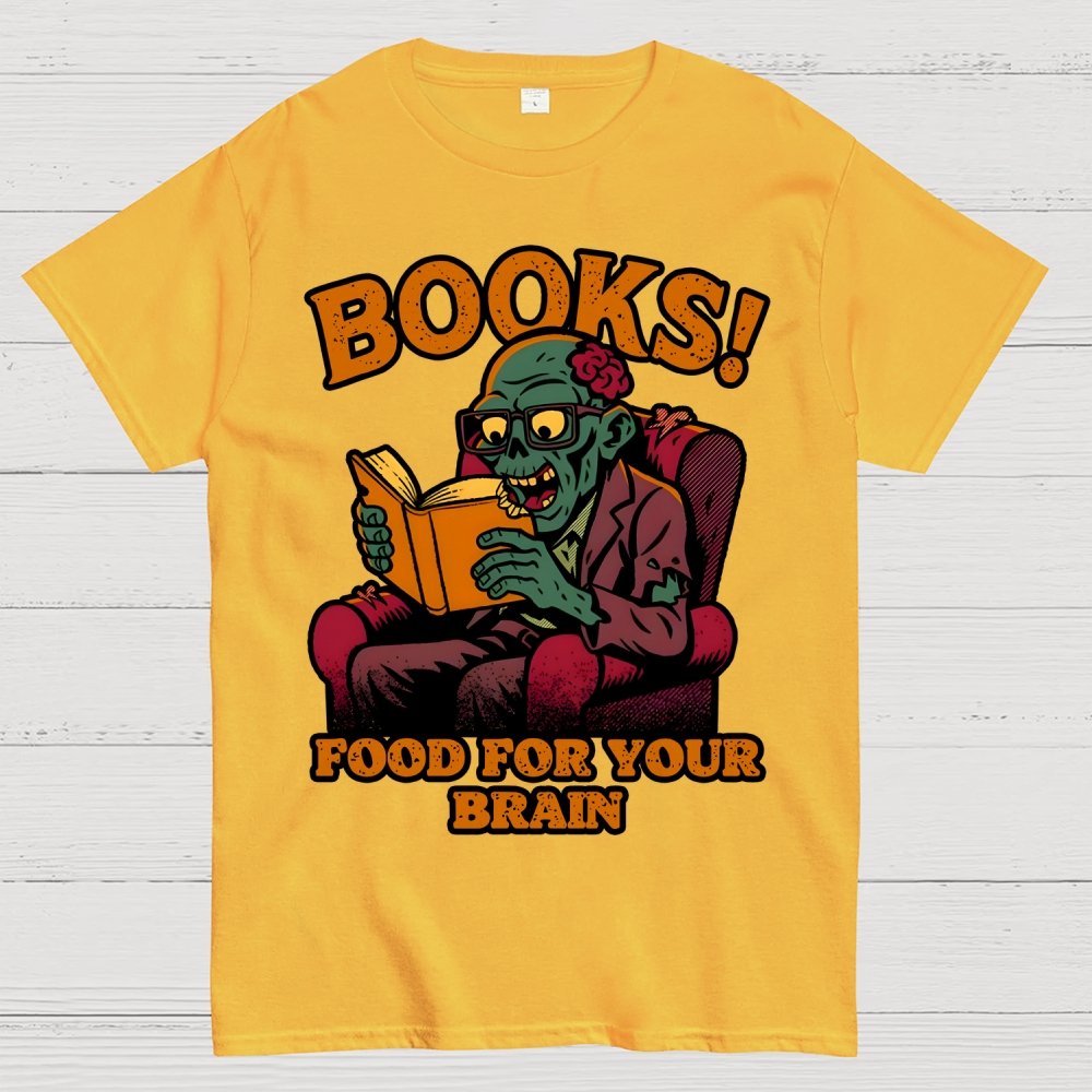 Books! Food For Your Brain Geek T-Shirt