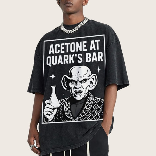 ACETONE AT A SPACE BAR Vintage Distressed T-shirt
