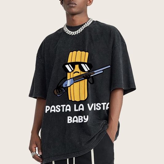 Pasta la Vista Baby Vintage Distressed T-shirt