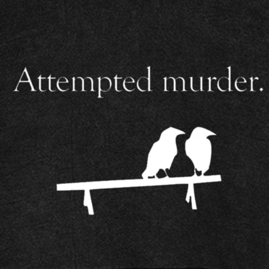 Attempted Murder Vintage Distressed Hoodie
