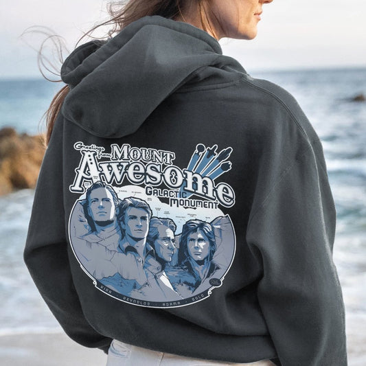 Mt. Awesome Printed Back Unisex Cotton Hoodie