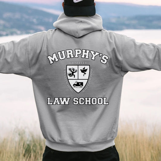 Murphy's Law School Academic Printed Back Unisex Cotton Hoodie
