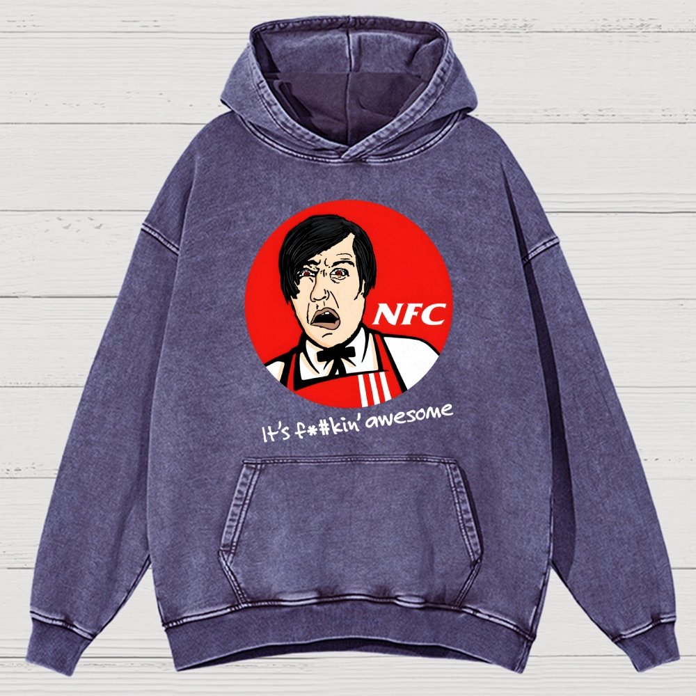 Not Fried Chicken Vintage Distressed Hoodie