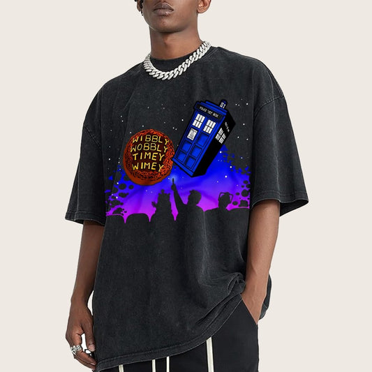 Wibbly Wobbly Timey Wimey Vintage Distressed T-shirt