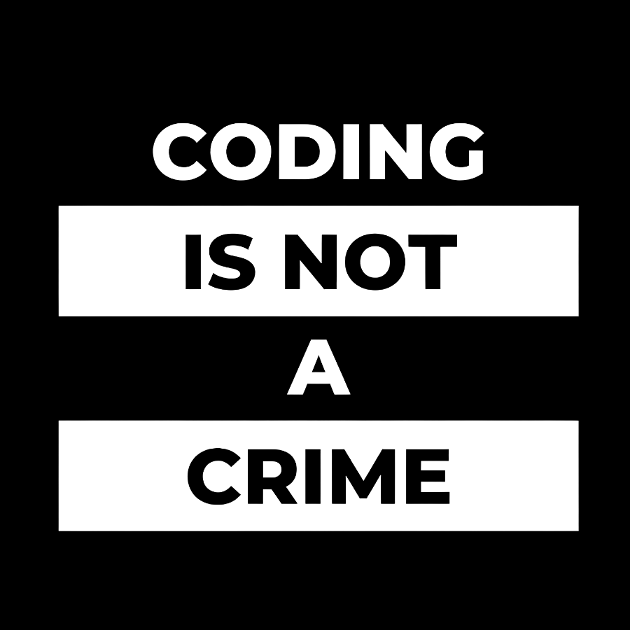 Coding Is Not A Crime Geek T-Shirt