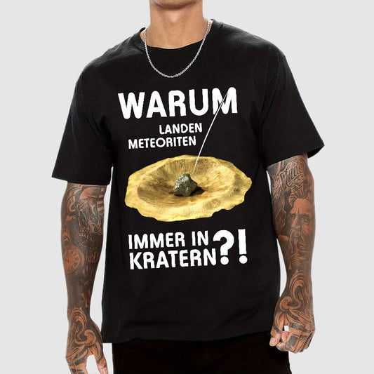 Meteoriten in Kratern Geek T-Shirt