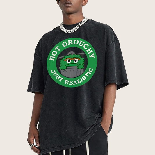 I'm Not Grouchy Vintage Distressed T-shirt