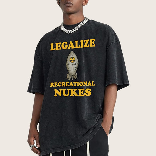 Legalize Recreational Nukes Vintage Distressed T-shirt