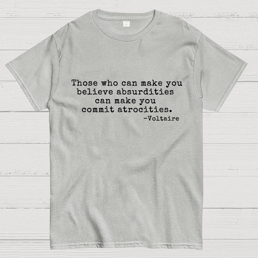 Voltaire Quote Geek T-Shirt