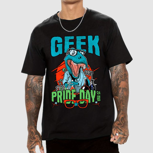 Geek Pride Day Dinosaur Rex Geek T-Shirt