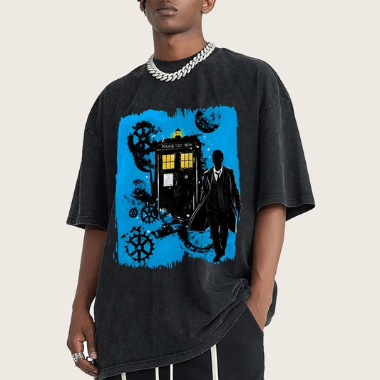 The Explorer And The Time Machine Vintage Distressed T-shirt