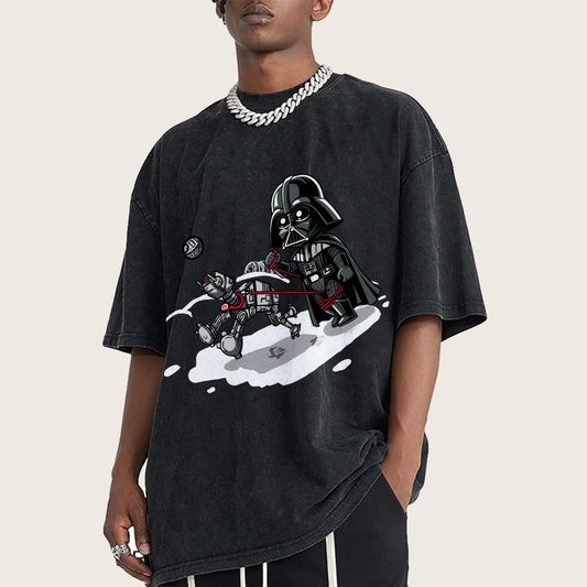 Even villains need to walk their pets Vintage Distressed T-shirt