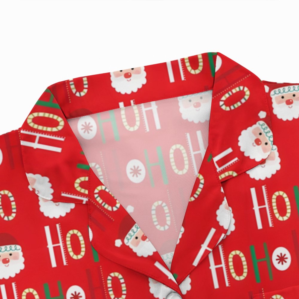 Unisex Christmas Print Geek Long Sleeve Pajama Set