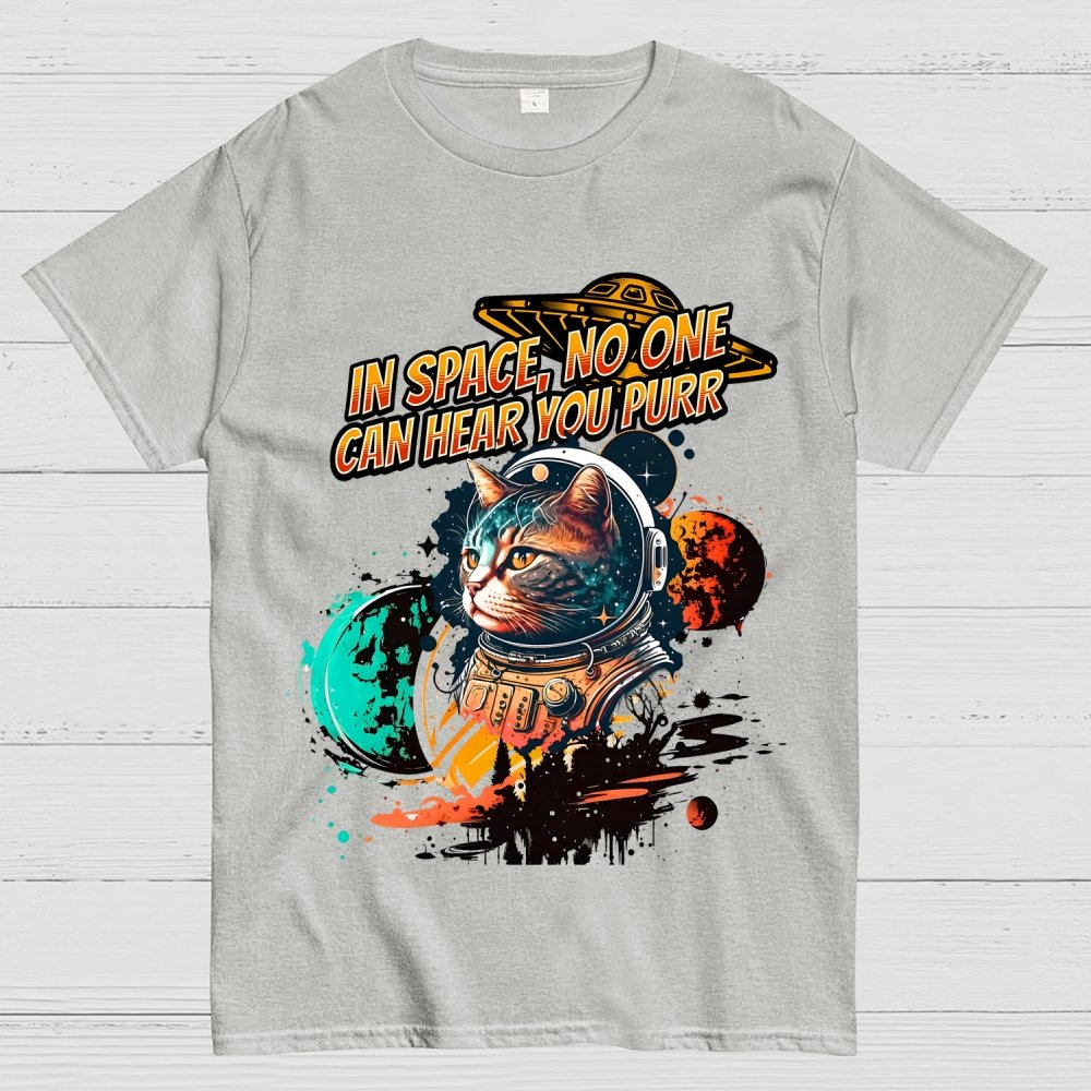 In Space No One Can Hear You Purr Geek T-Shirt