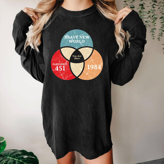 You Are Here Washed Long Sleeve Tee