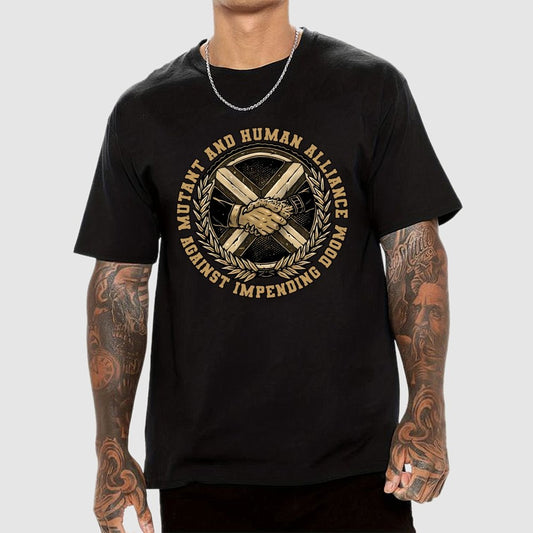 Mutant and Human Alliance Geek T-Shirt