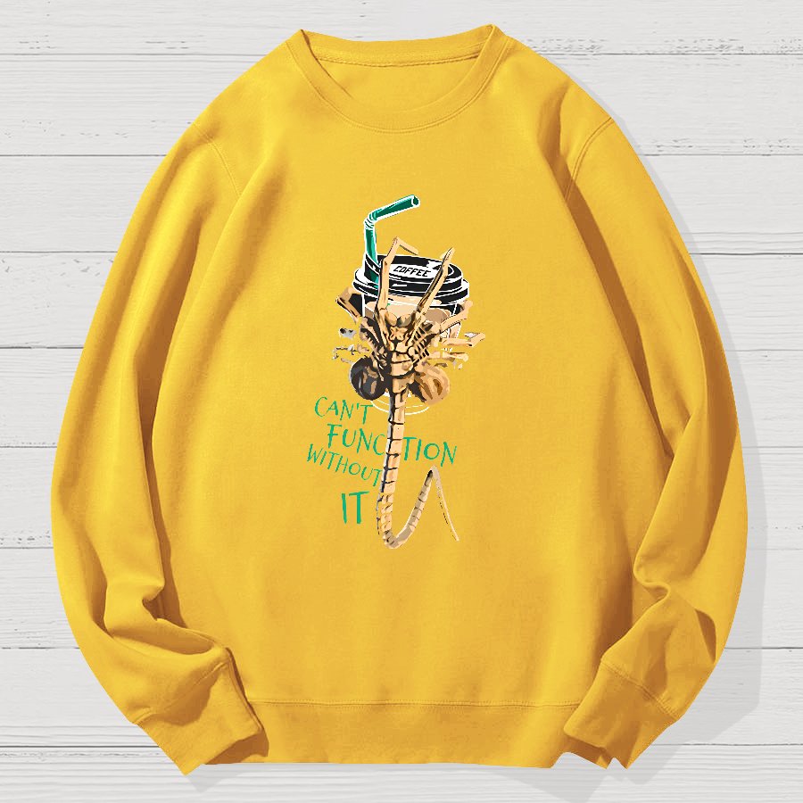 Can't Function Without It Geek Cotton Sweatshirt