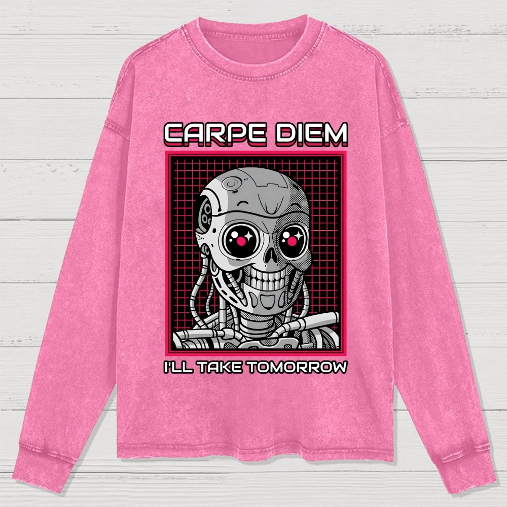 Rise Of The Cute Machine Washed Long Sleeve Tee