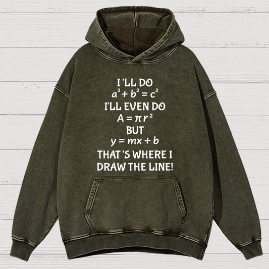 Funny Math Teacher Joke Men Women Fun Math Quotes Teacher Vintage Distressed Hoodie