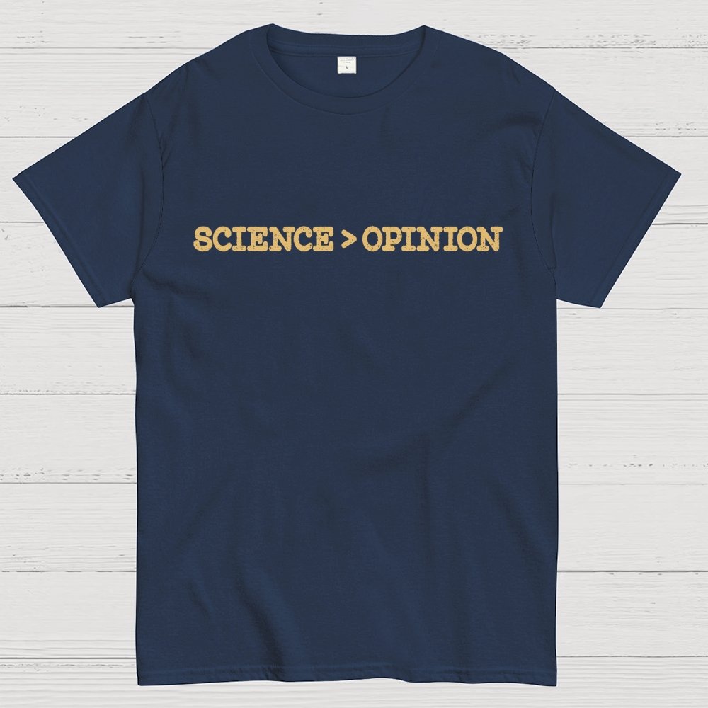 Science vs Opinion Geek T-Shirt