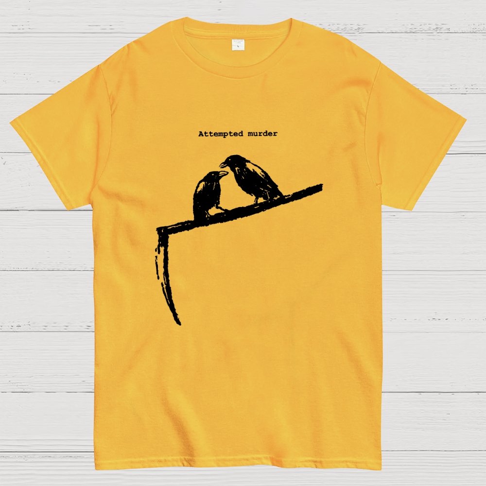 Crow Scythe Attempted Murder Geek T-Shirt