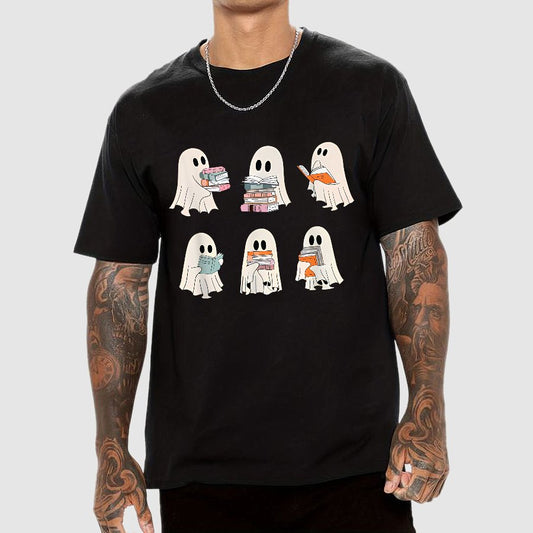 Cute Boo Ghost Read More Books, Funny Halloween T-Shirt