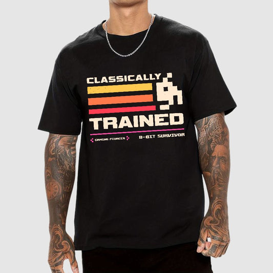 Classically Trained for Retro Gamers Geek T-Shirt