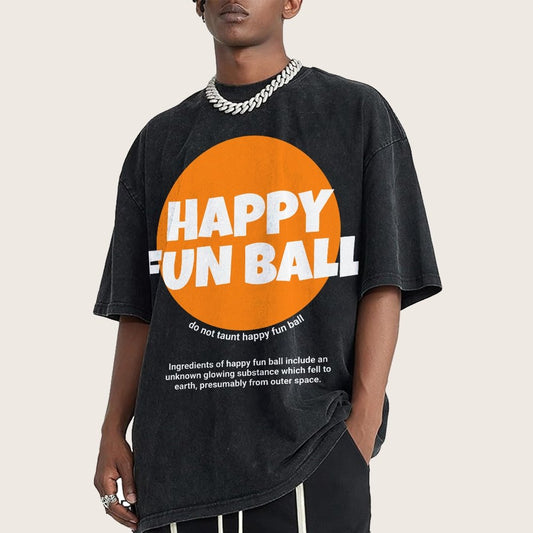 Happy Fun Ball Vintage Distressed T-shirt