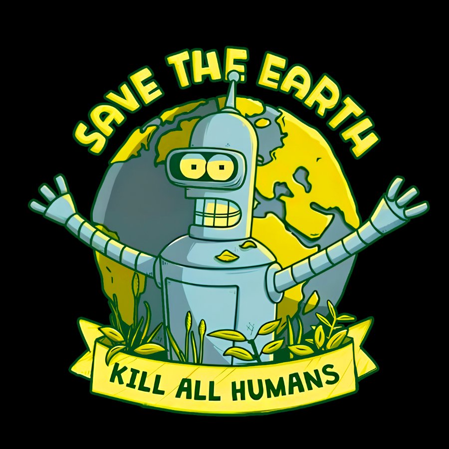 Save The Earth Kill All Humans Geek T-Shirt