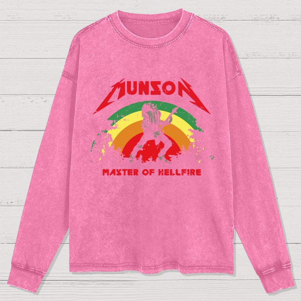 Master Of Hellfire Washed Long Sleeve Tee