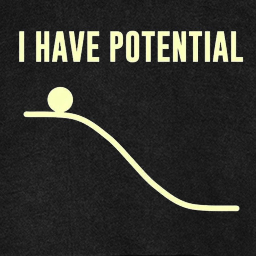 I Have Potential Energy Science Vintage Distressed Hoodie