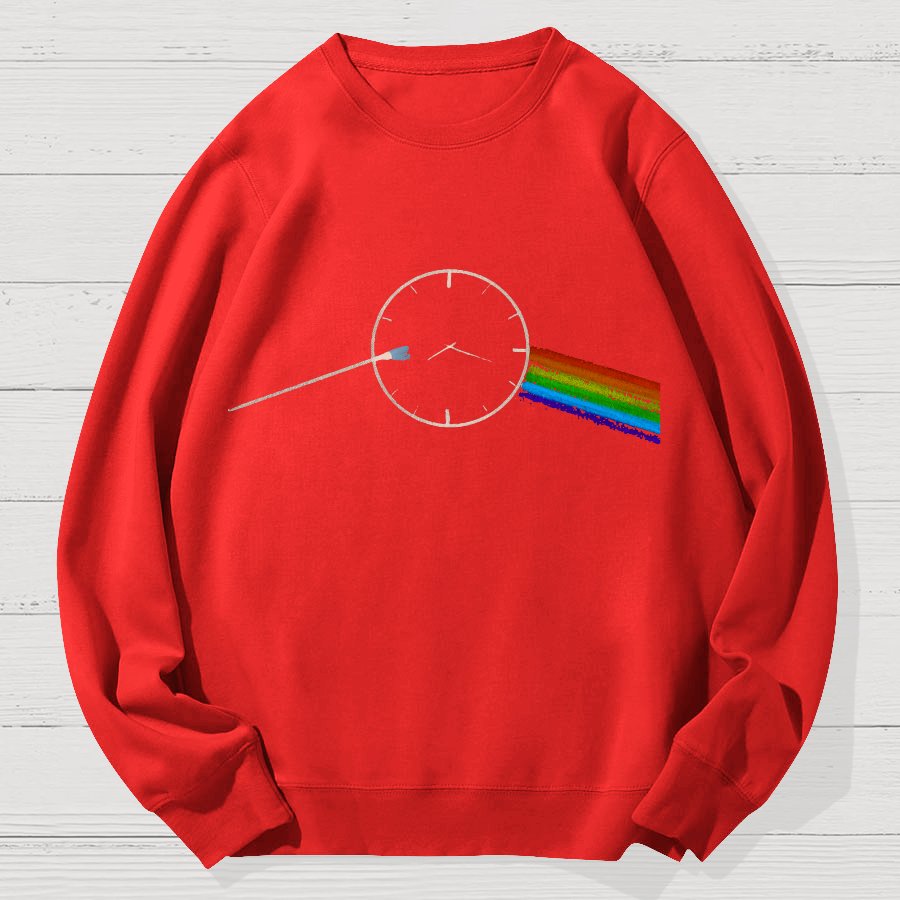 Time Prism Geek Cotton Sweatshirt