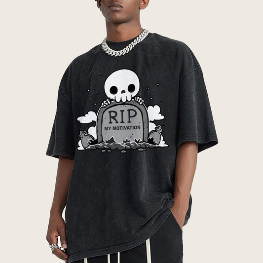 Rip My Motivation Vintage Distressed T-shirt