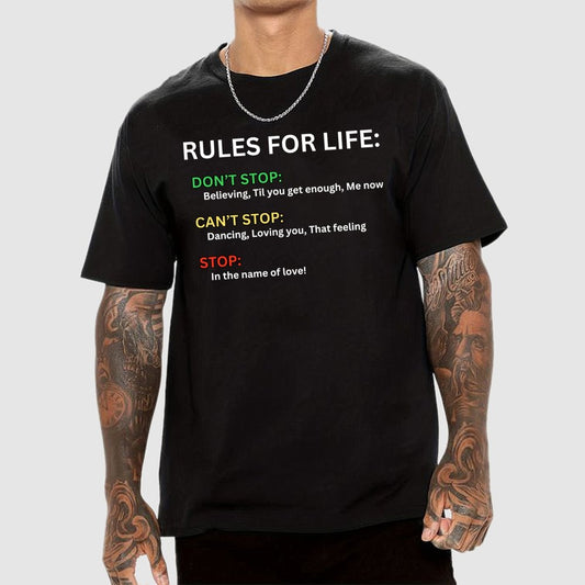 Rules For Life Unisex Geek T-Shirt
