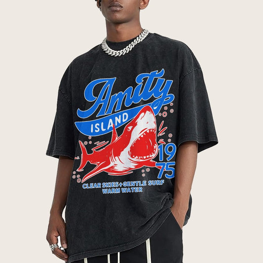 Seaside Town 1975 Vintage Distressed T-shirt